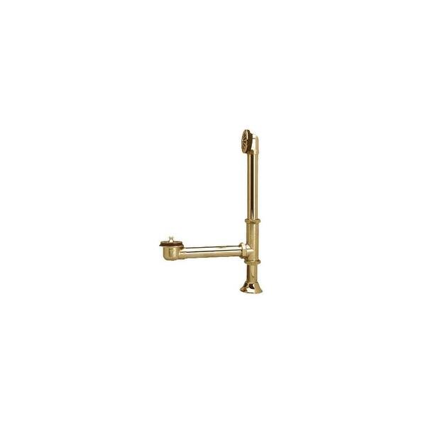 Elements Of Design Exposed Brass Clawfoot Tub Drain with 27" Max Bed
